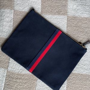 CLARE V. Sac Bretelle Perforated Suede Crossbody